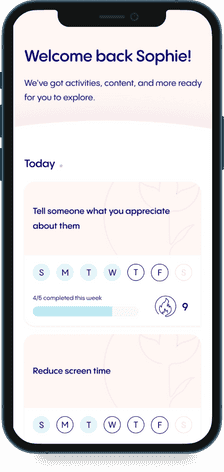 Phone showing the Innowell App Dashboard